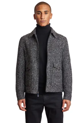 Milo Bomber Jacket - slim - Charcoal Boucle