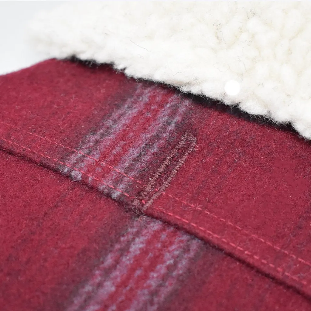 Modern Classic Dog Coat Merlot Plaid