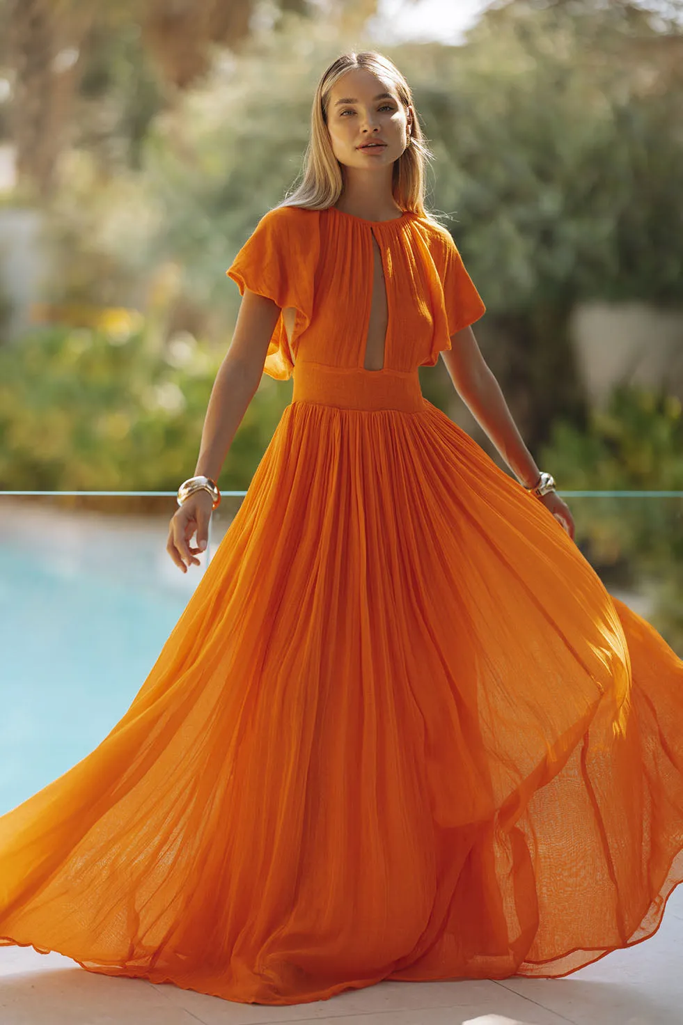 NATASSIA MAXI DRESS - ORANGE