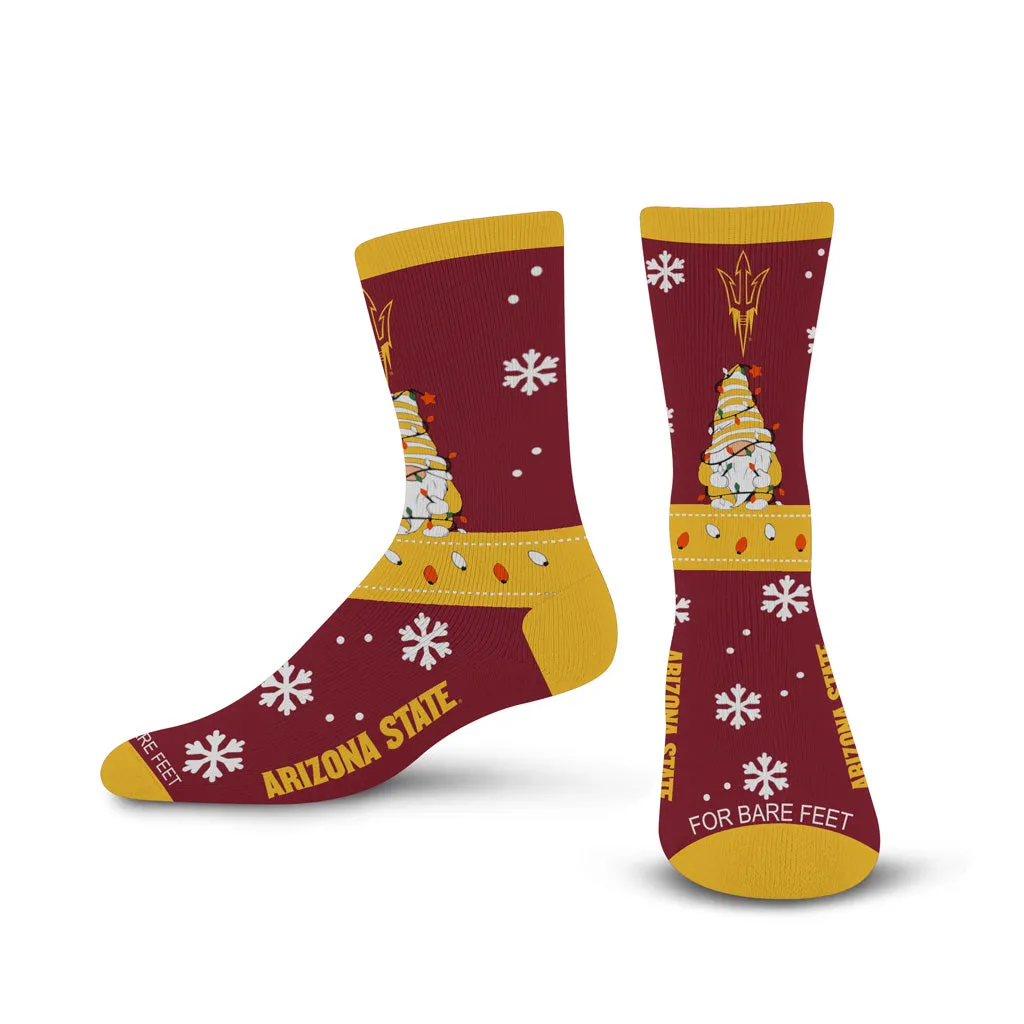 NCAA Arizona State Sun Devils For Bear Feet Sweater Gnome Socks