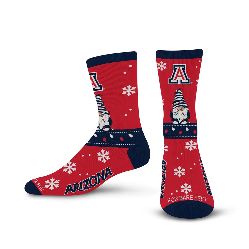 NCAA Arizona Wildcats For Bear Feet Sweater Gnome Socks