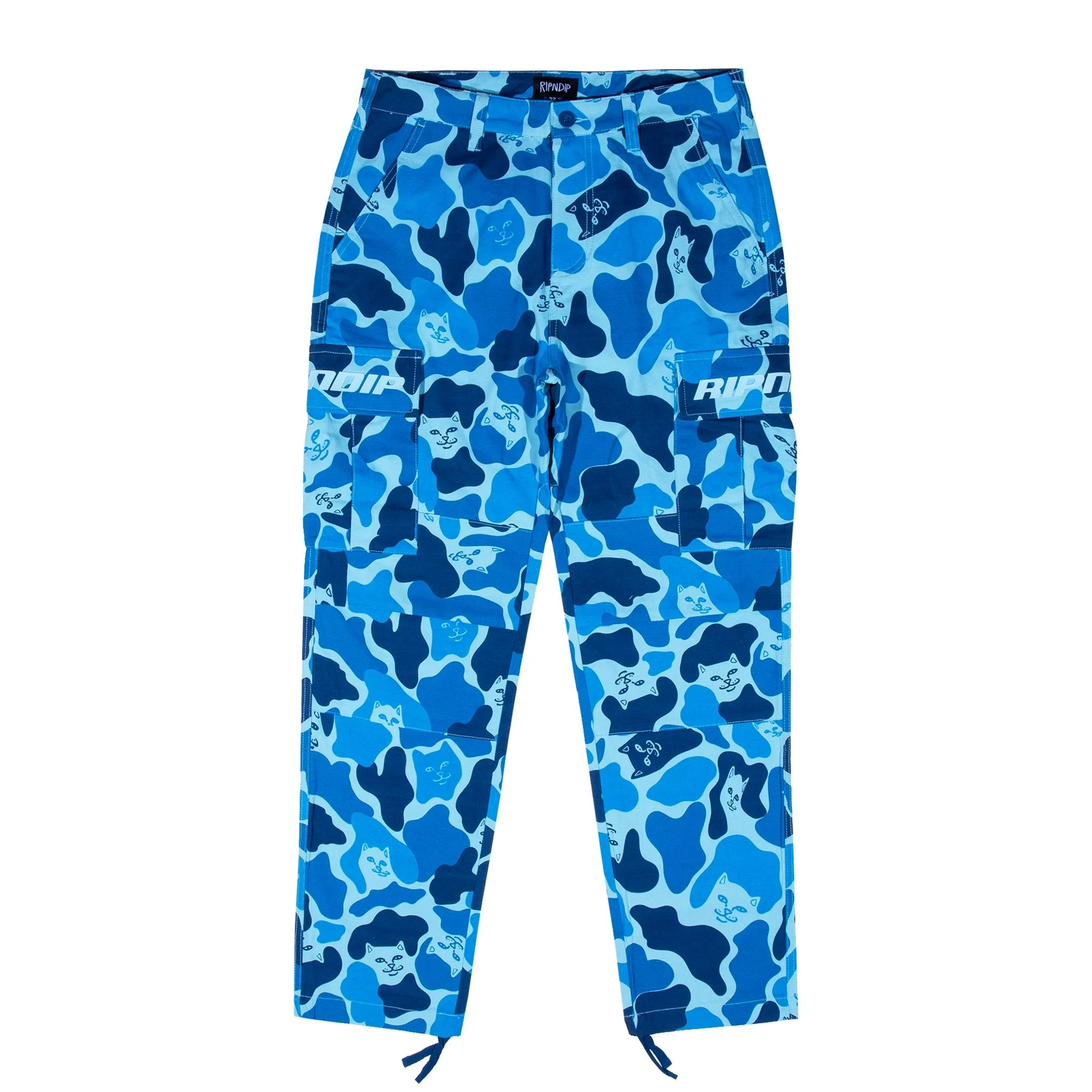 Nerm Camo Cargo Pants (Blue)