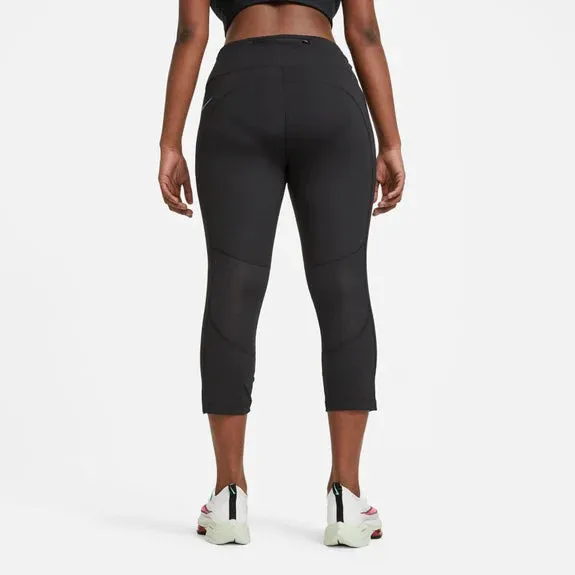 Nike Fast Womens Mid-Rise Crop Running Leggings