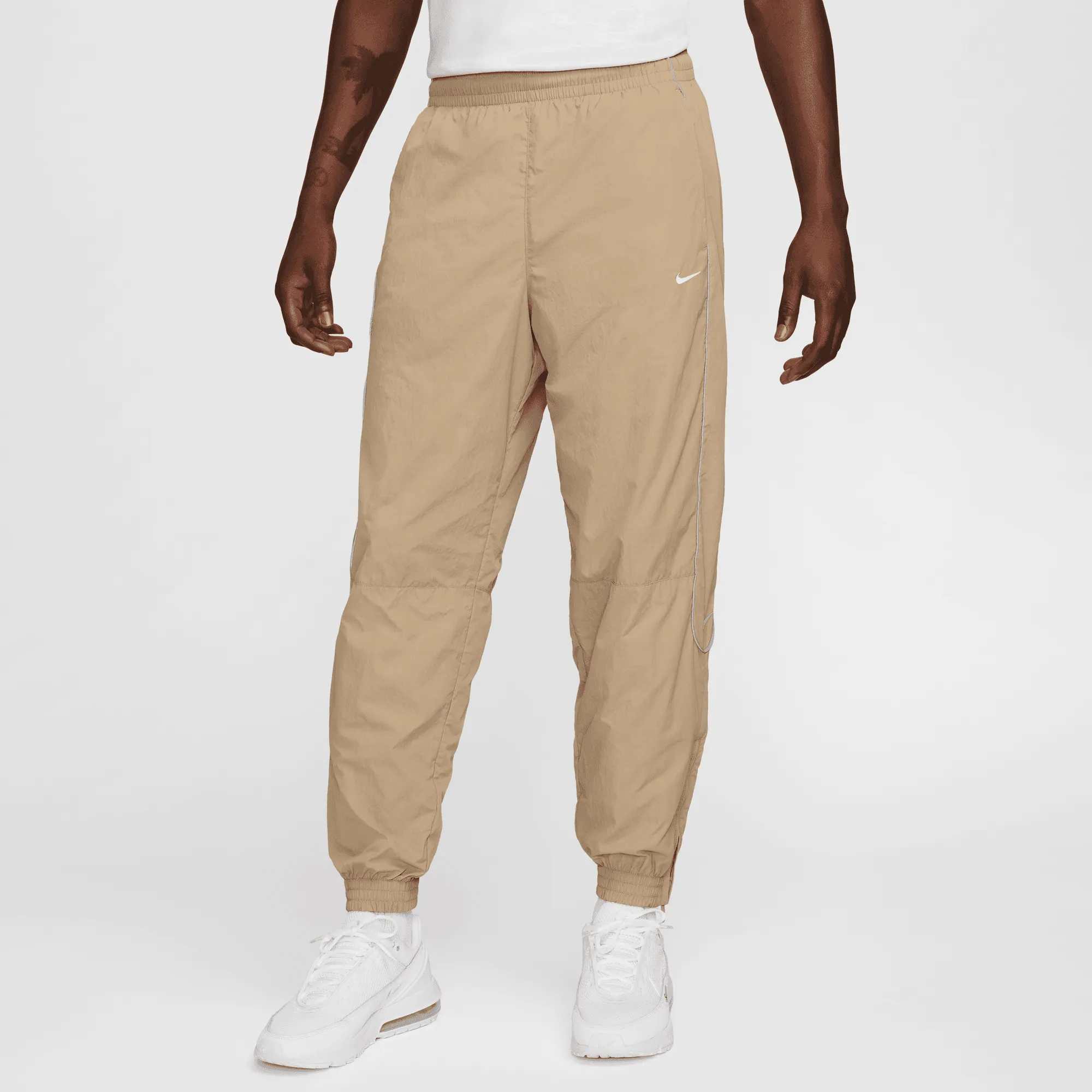 Nike Solo Swoosh Khaki Track Pants