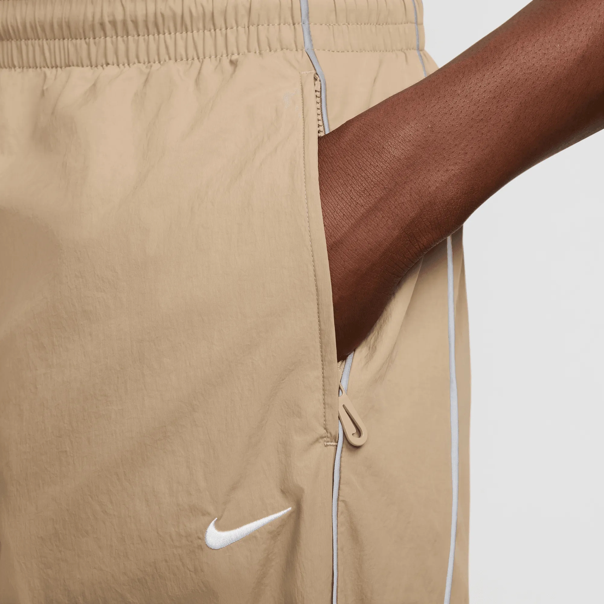 Nike Solo Swoosh Khaki Track Pants