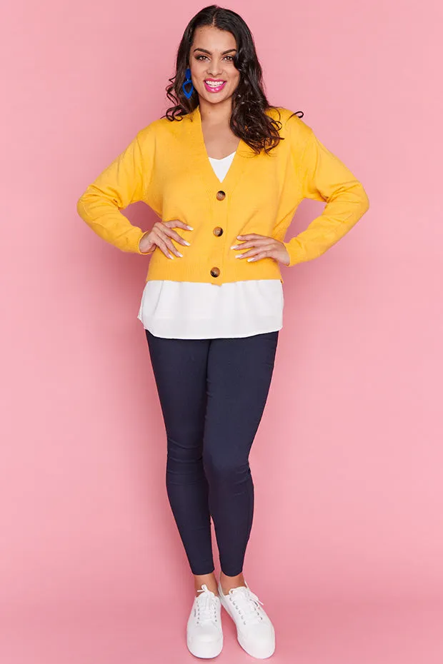 Norma Yellow Cardi