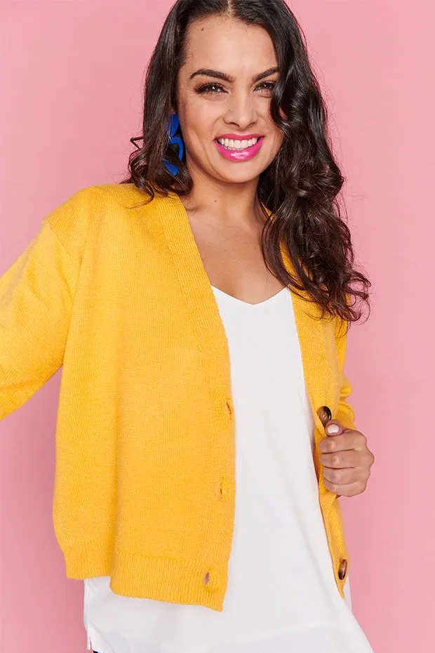 Norma Yellow Cardi