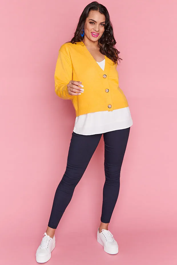 Norma Yellow Cardi