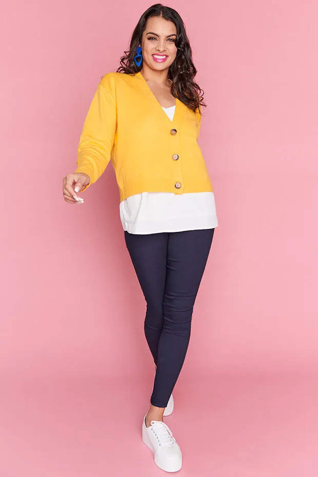 Norma Yellow Cardi