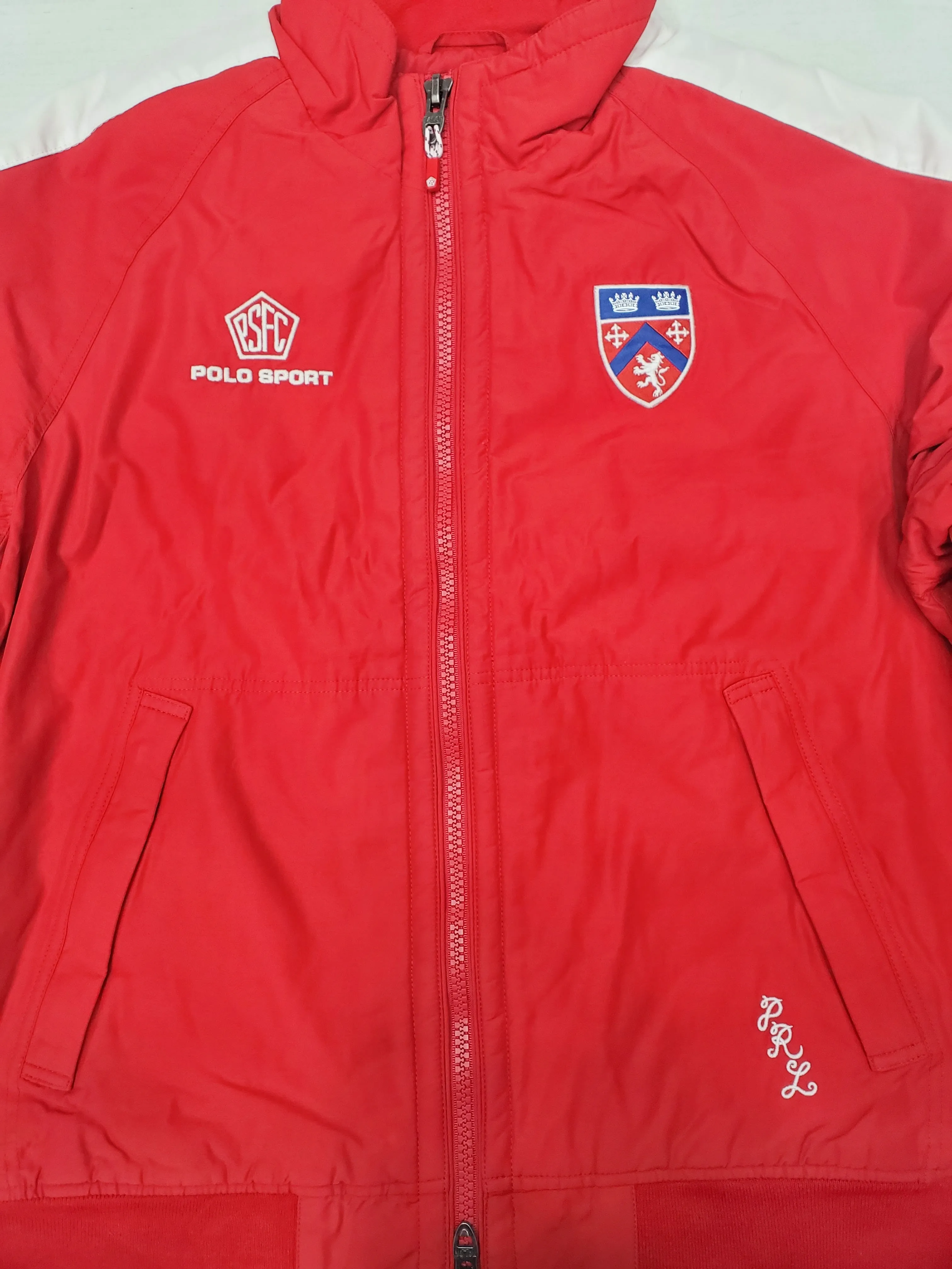 Nwt Polo Sport Red PSFC Patches Fleece Lining Water Resistant  Jacket