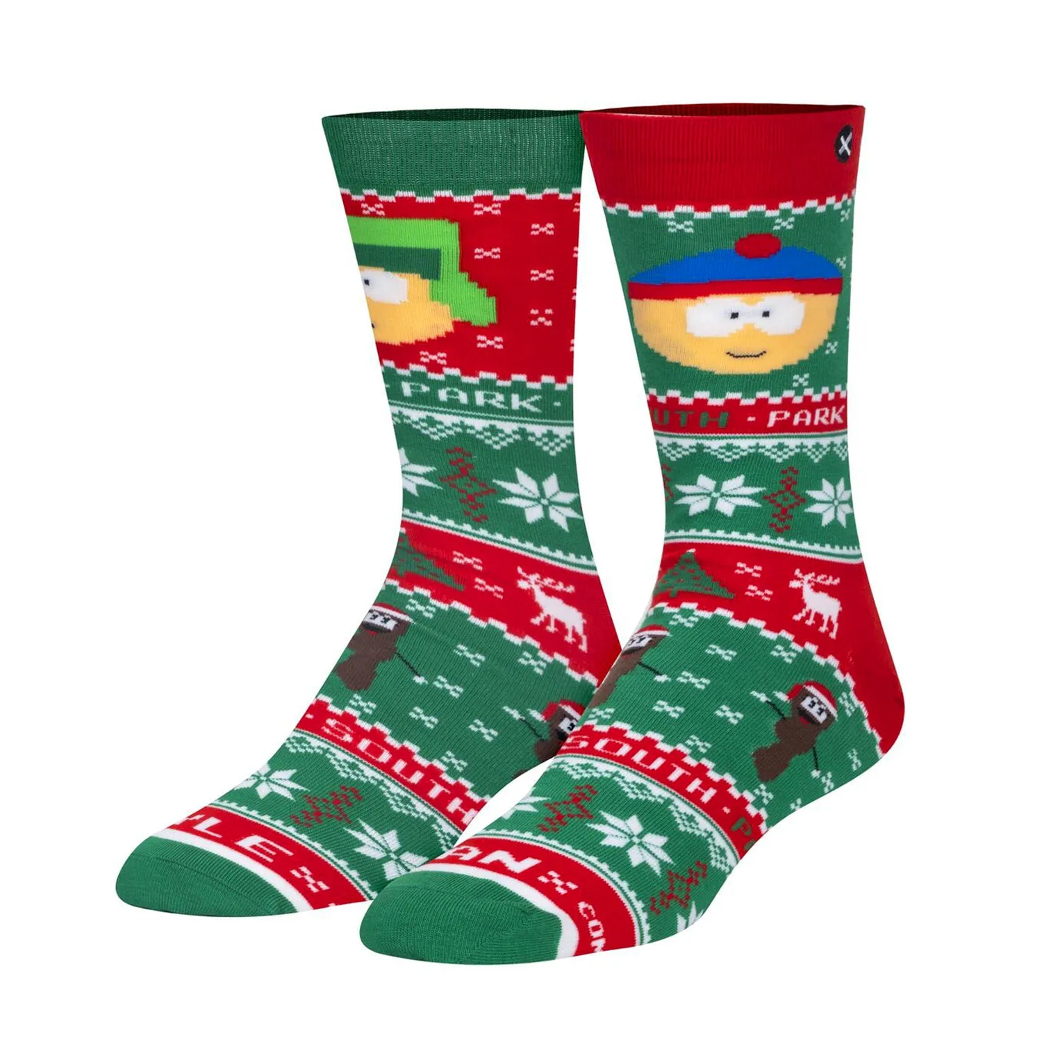 Odd Sox Men's Crew Socks - Kyle & Stan Sweater (South Park)