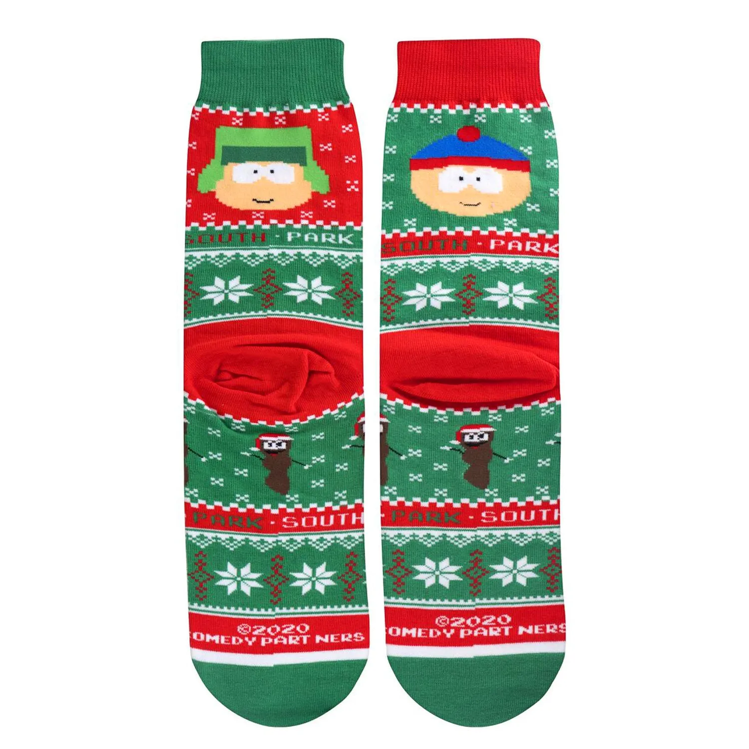 Odd Sox Men's Crew Socks - Kyle & Stan Sweater (South Park)