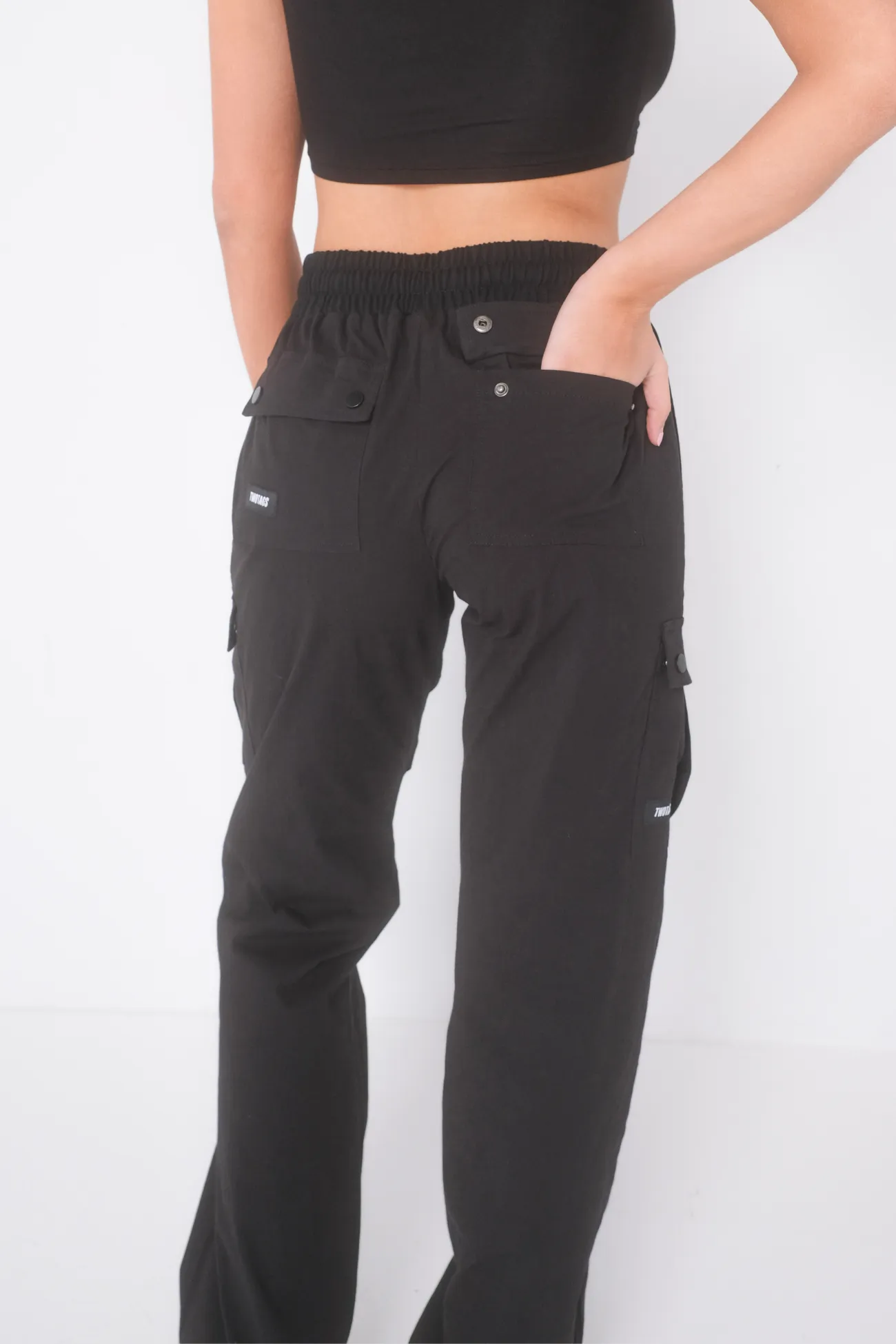 Off Duty Cargo Pants -  Black