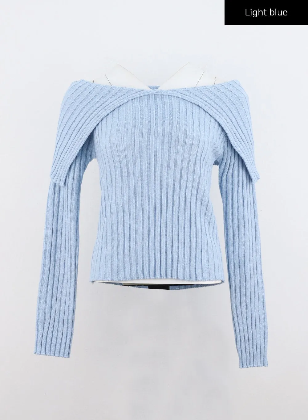 Off-Shoulder Knit Sweater IO320