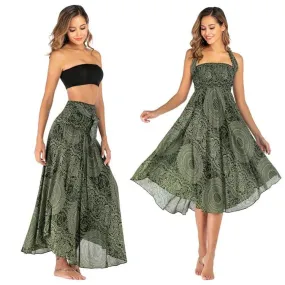 Olive Green Thai skirt