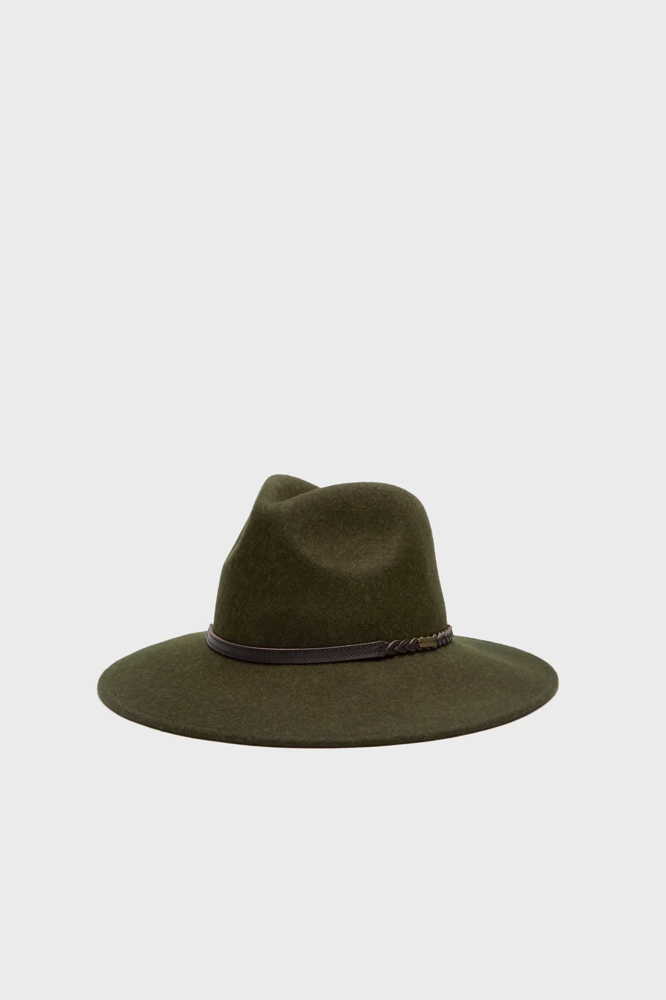 Olive Melange Tack Fedora