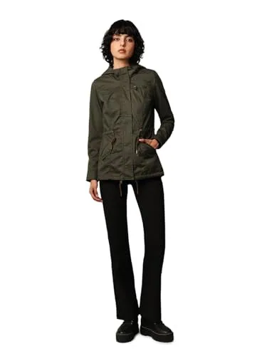 ONLY Women's Parka Coat (15216452-Forest Night_Forest