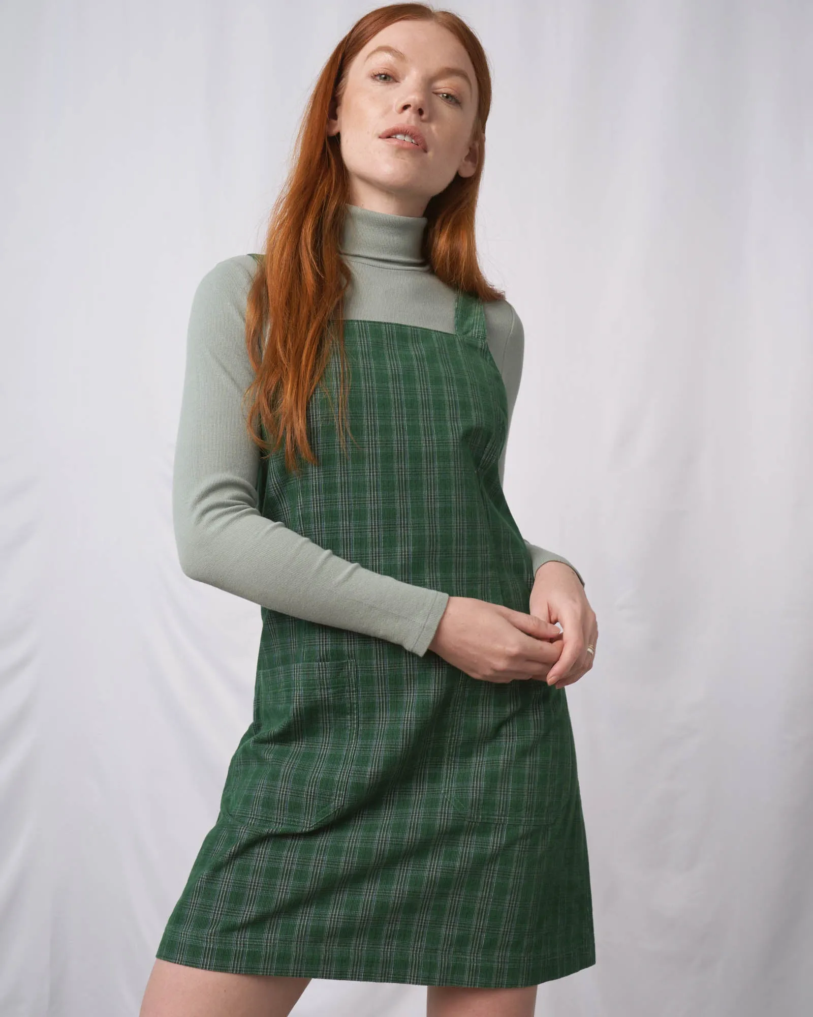 Organic Corduroy Pinafore Dress