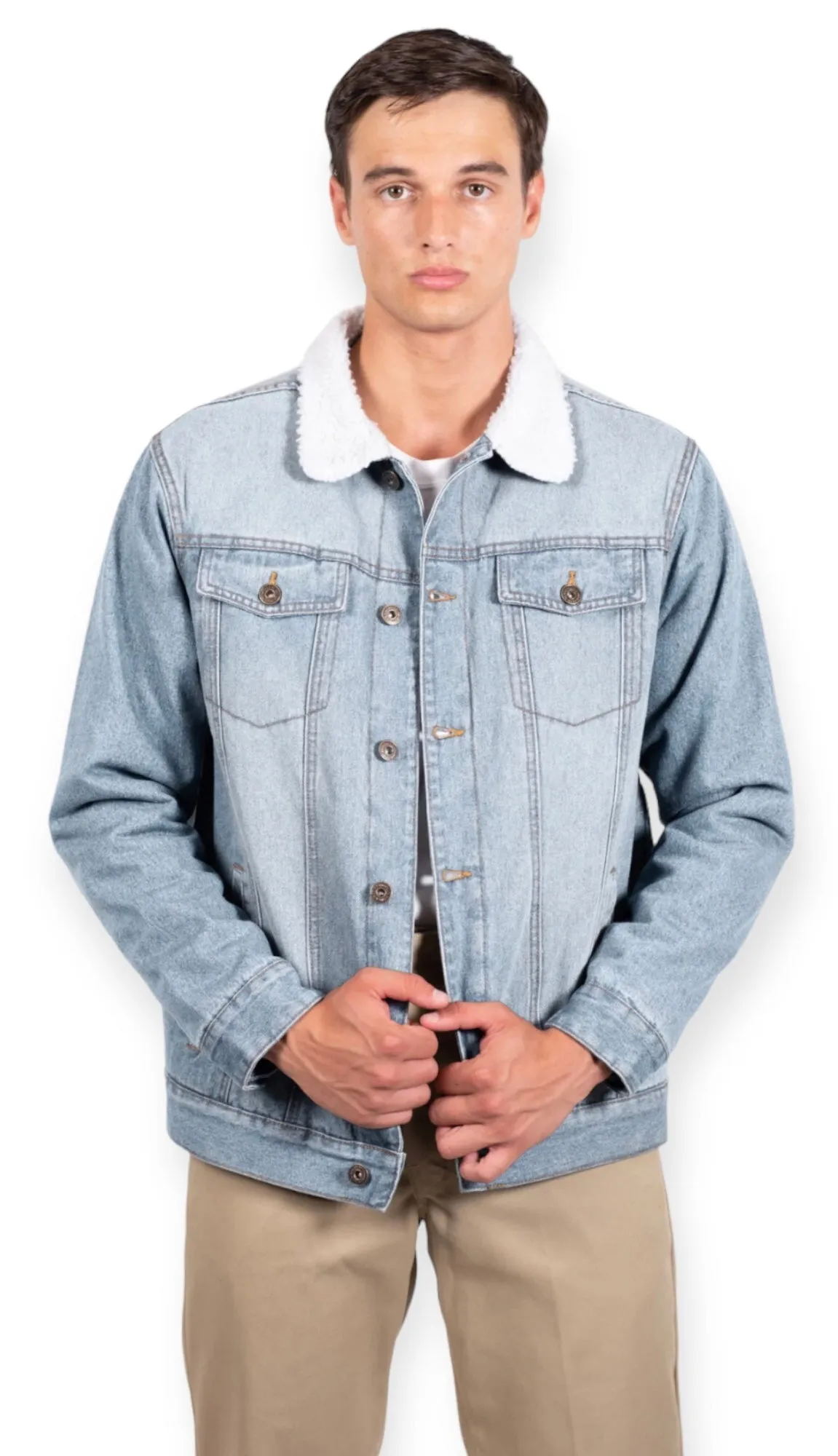 Original Sherpa Denim Trucker Jacket