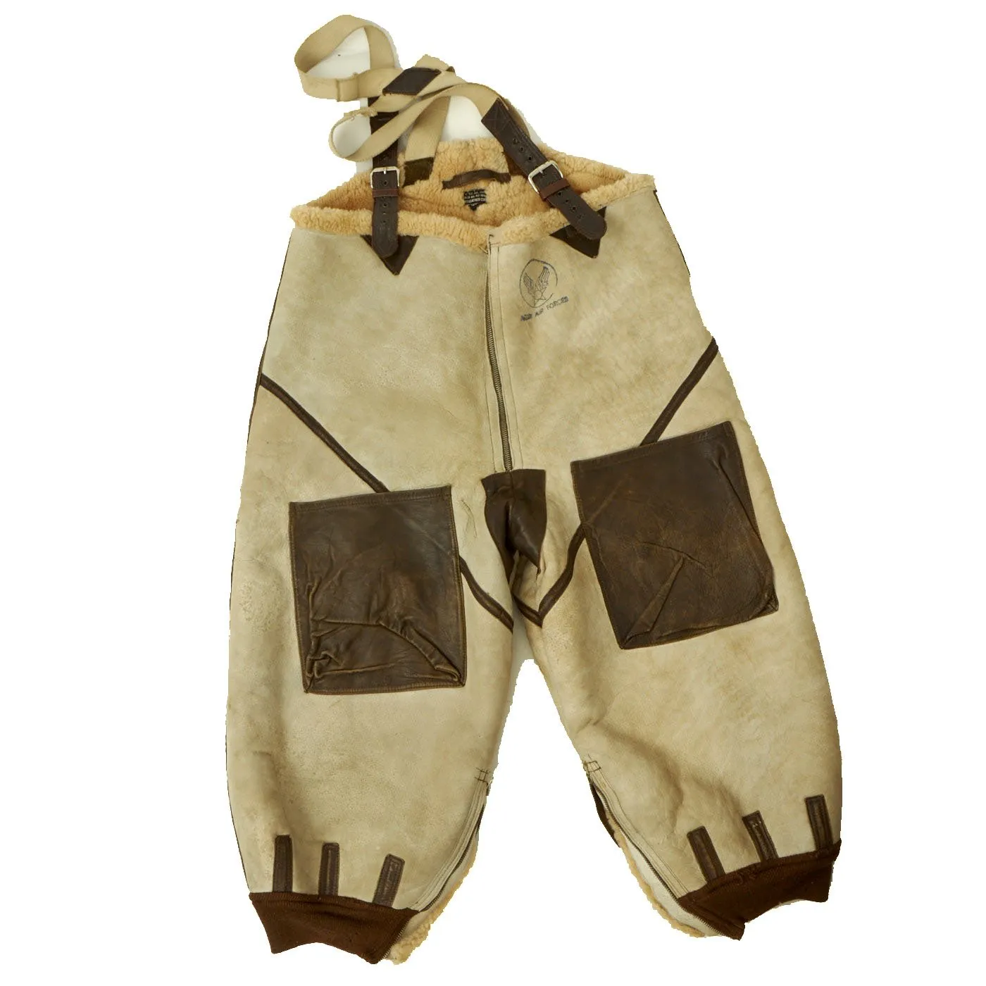 Original U.S. WWII Army Air Force Type B-7 Shearling Jacket with A-6 Pants and A-10 Boots - High Altitude Cold Weather