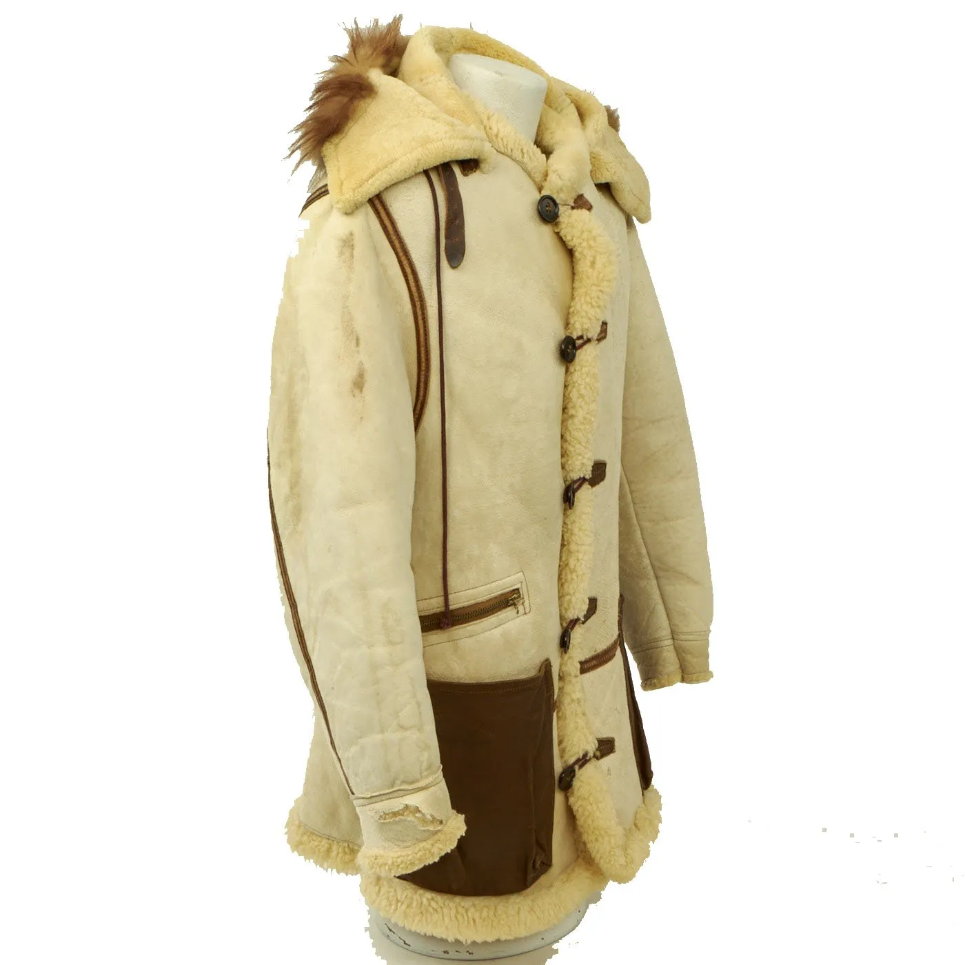 Original U.S. WWII Army Air Force Type B-7 Shearling Jacket with A-6 Pants and A-10 Boots - High Altitude Cold Weather