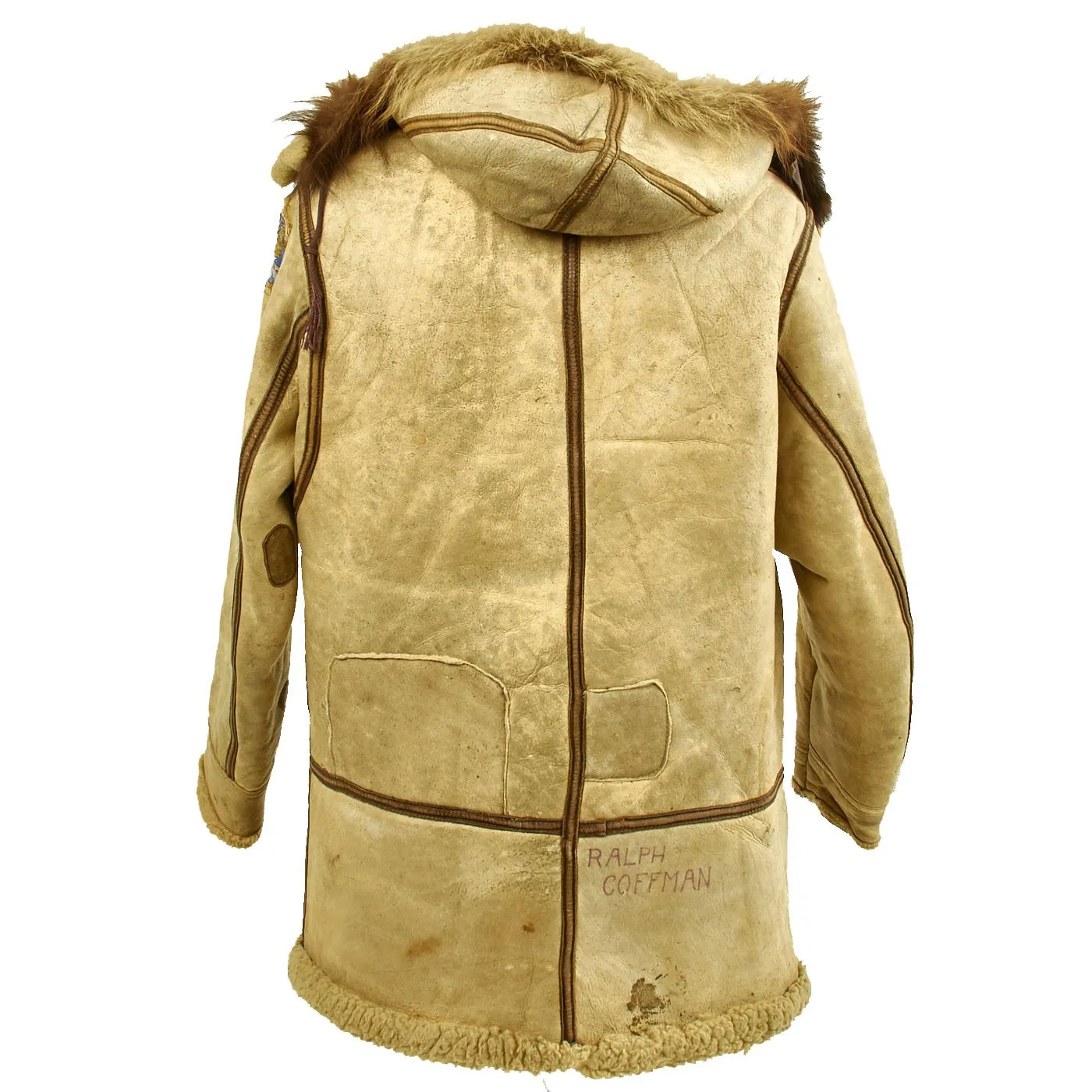 Original U.S. WWII Army Air Force Type B-7 Shearling Jacket with A-6 Pants - High Altitude Cold Weather