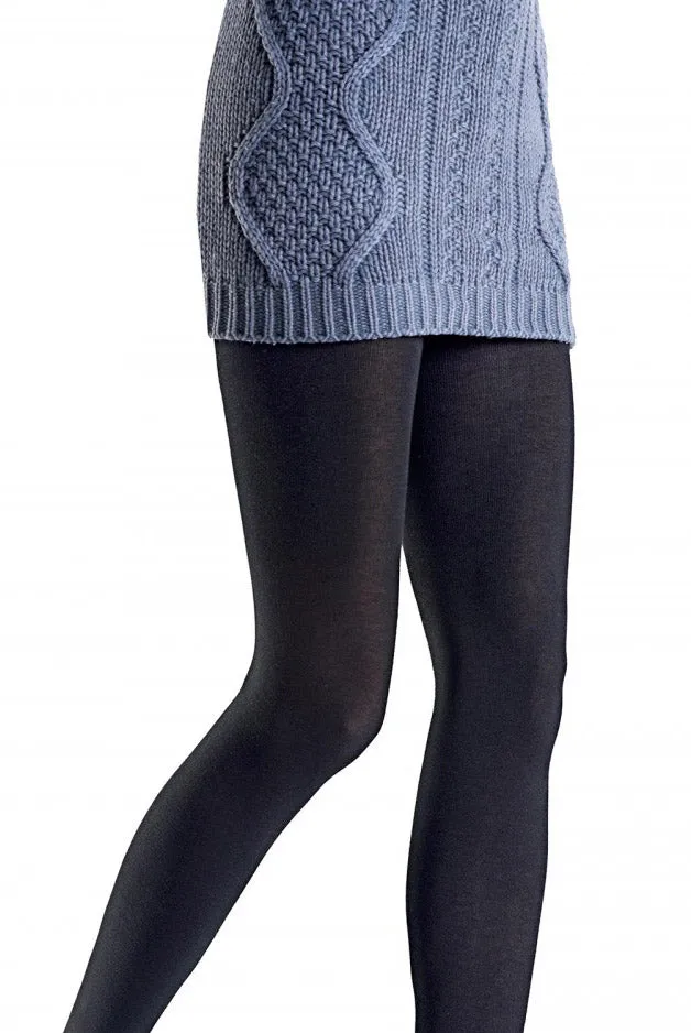 Oroblu Tessie Brown Cotton & Wool Tights