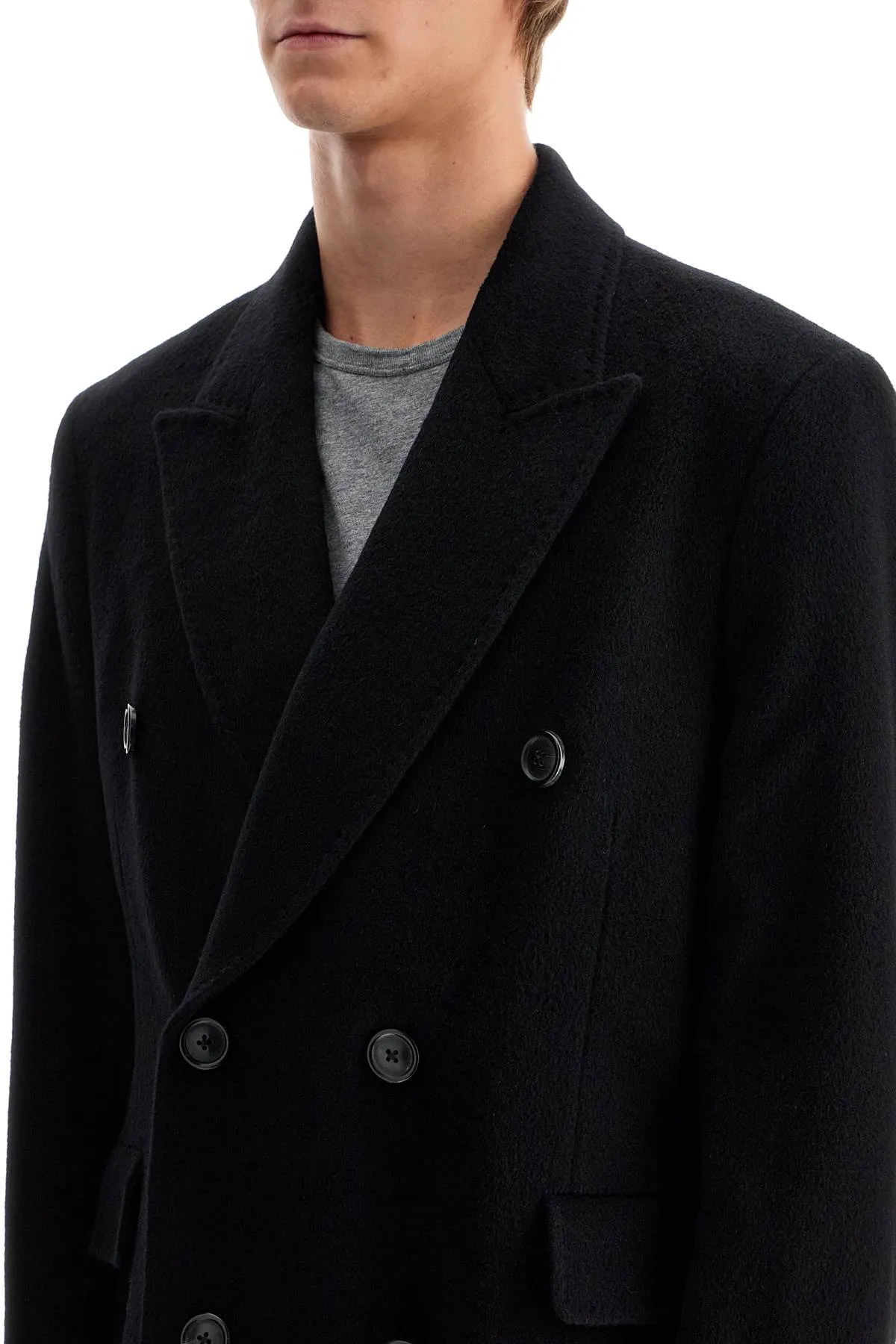 OUR LEGACY whale wool and mohair coat