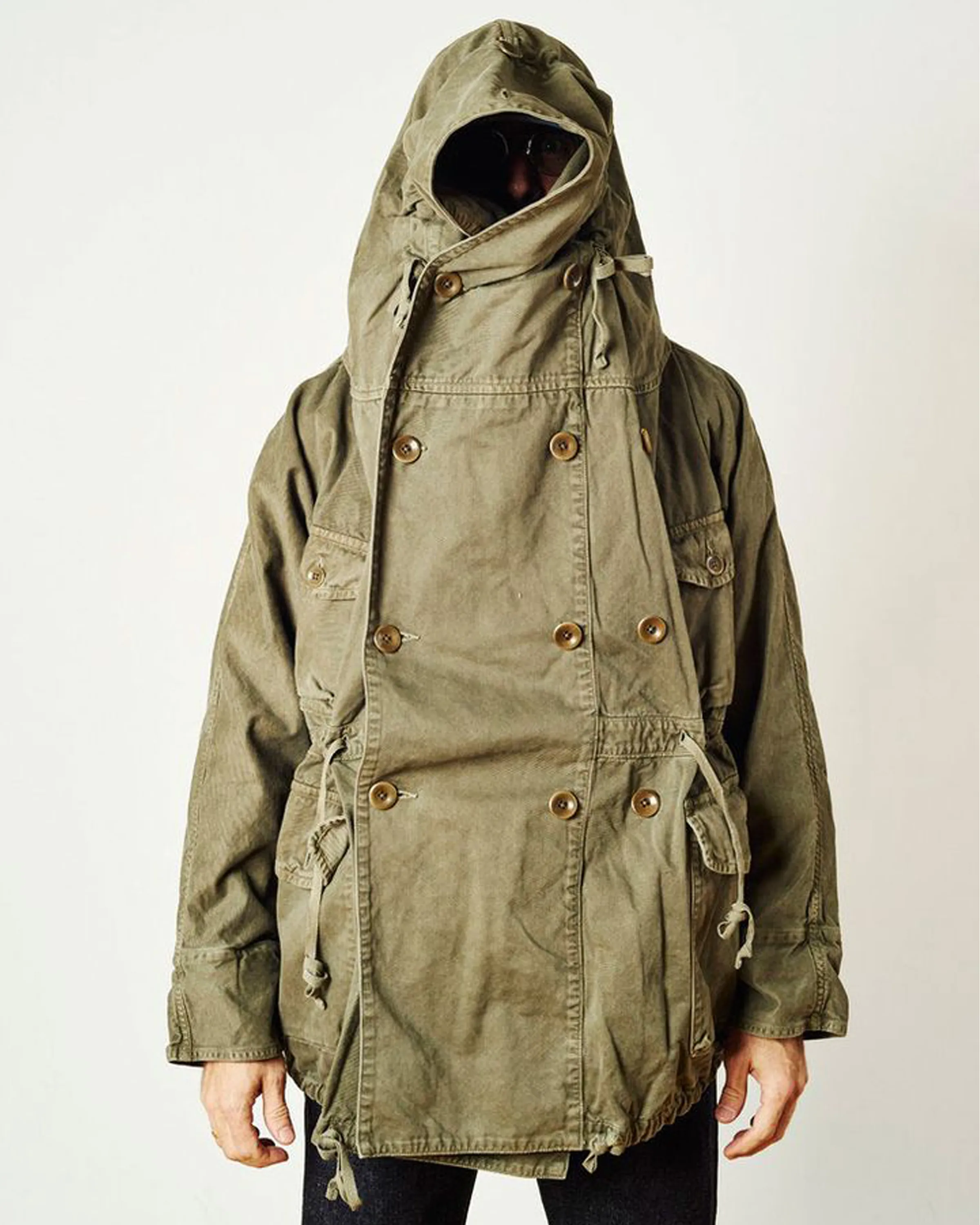 Oversized Military Parka Coat