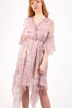 Paisley Print Floaty Maxi Frill Dress