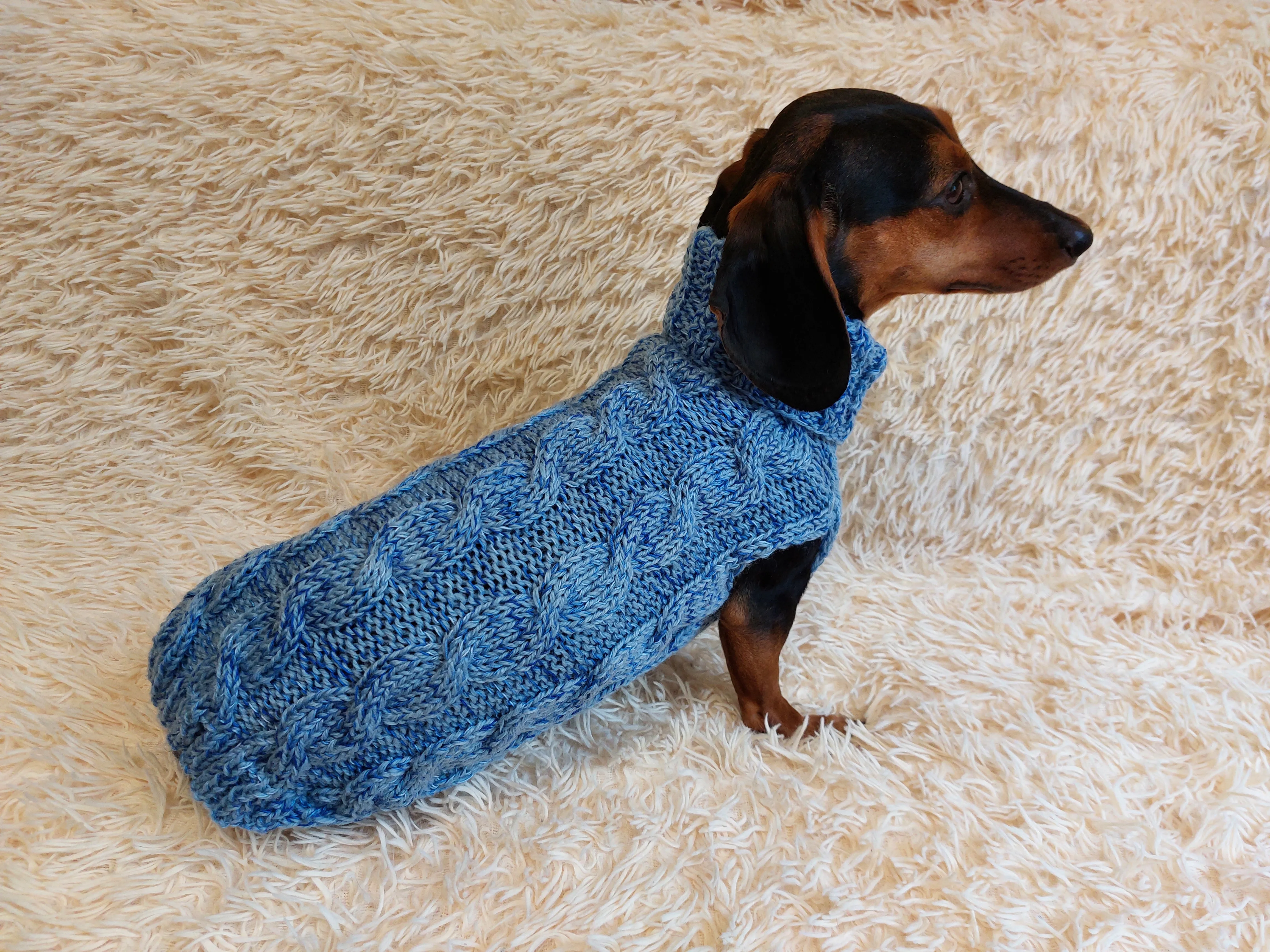 Pet wool warm clothes knitted sweater, knitted wool sweater for dachshund or small dog,dog coat jamper