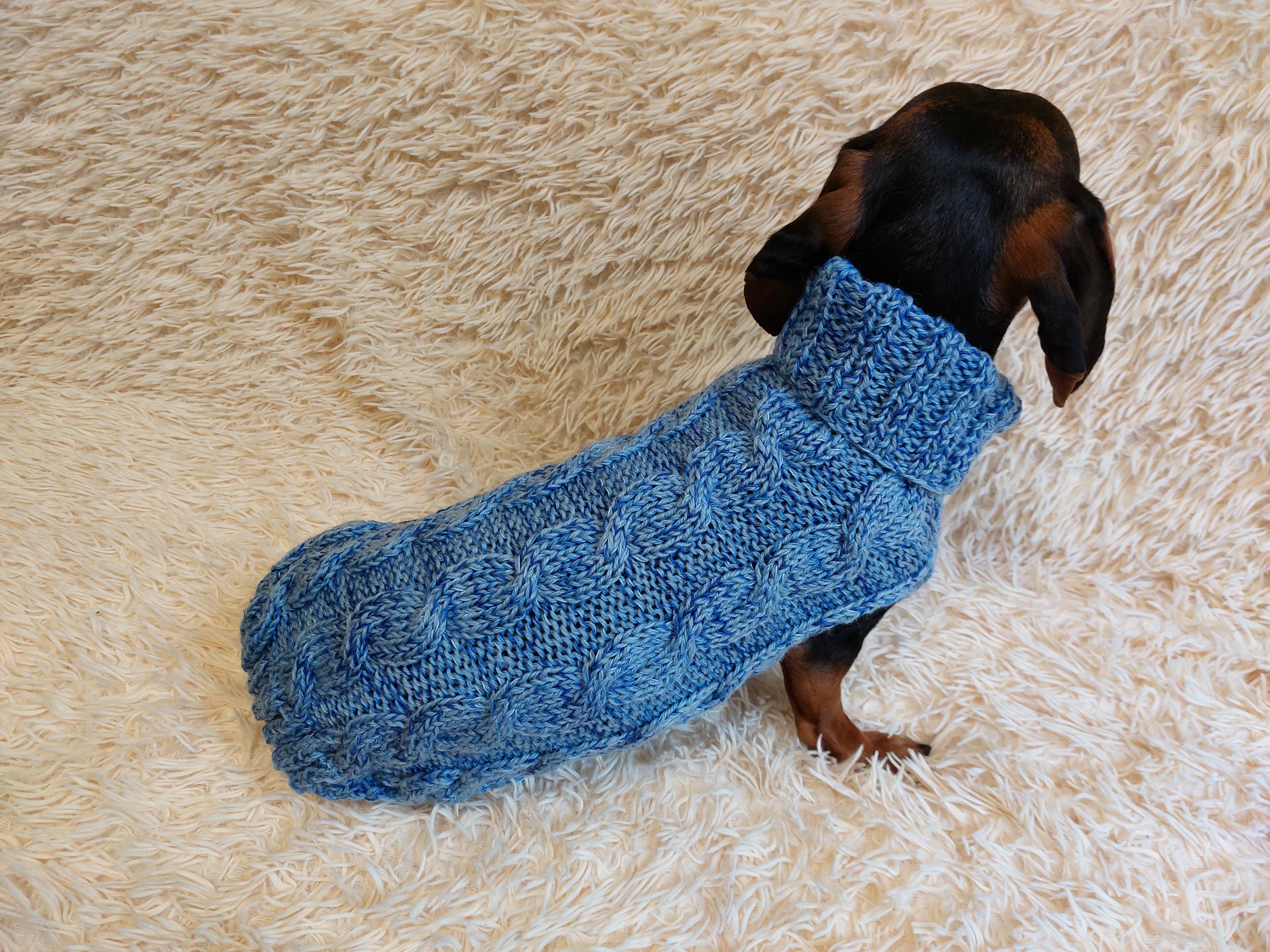 Pet wool warm clothes knitted sweater, knitted wool sweater for dachshund or small dog,dog coat jamper