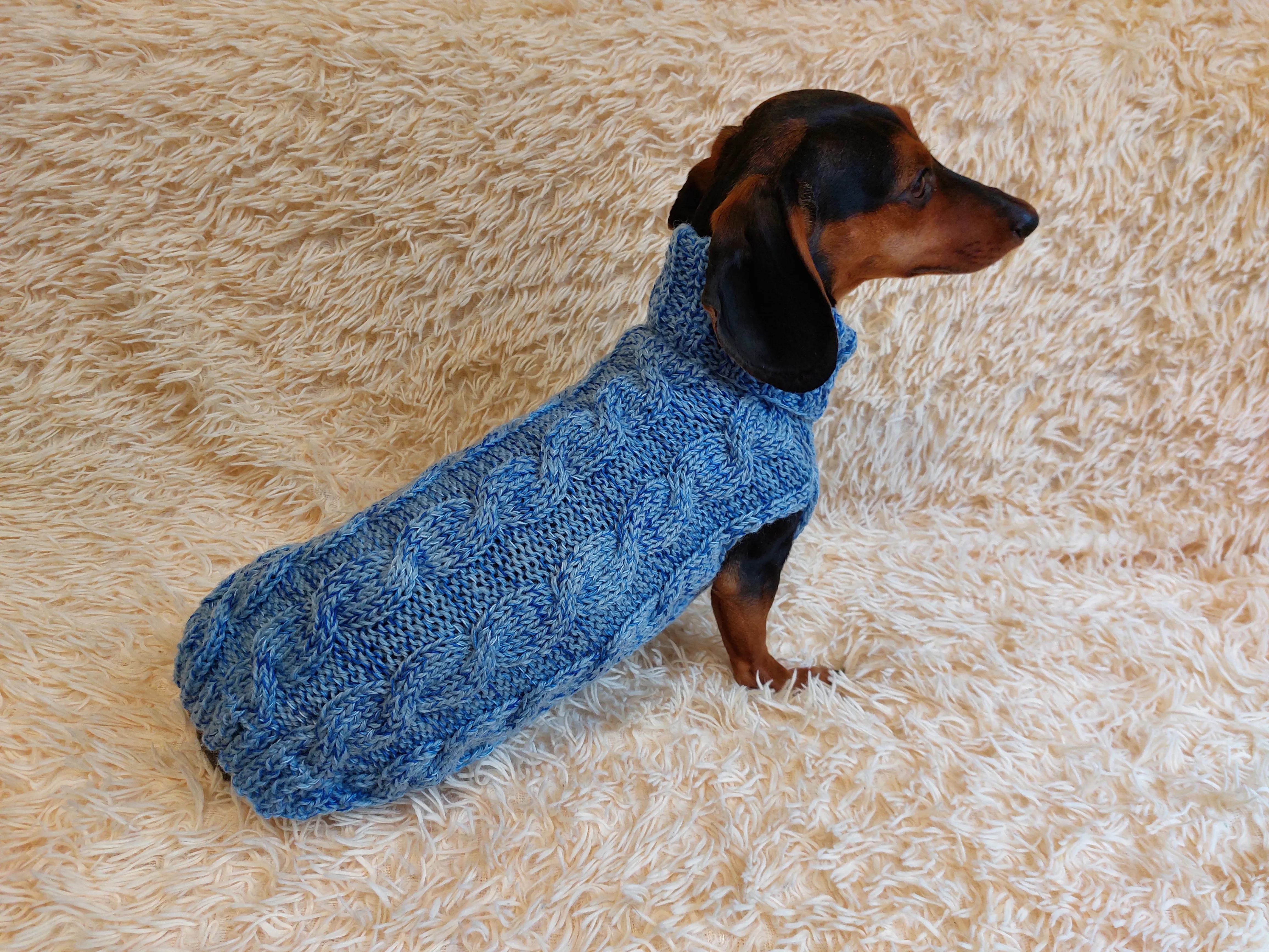 Pet wool warm clothes knitted sweater, knitted wool sweater for dachshund or small dog,dog coat jamper