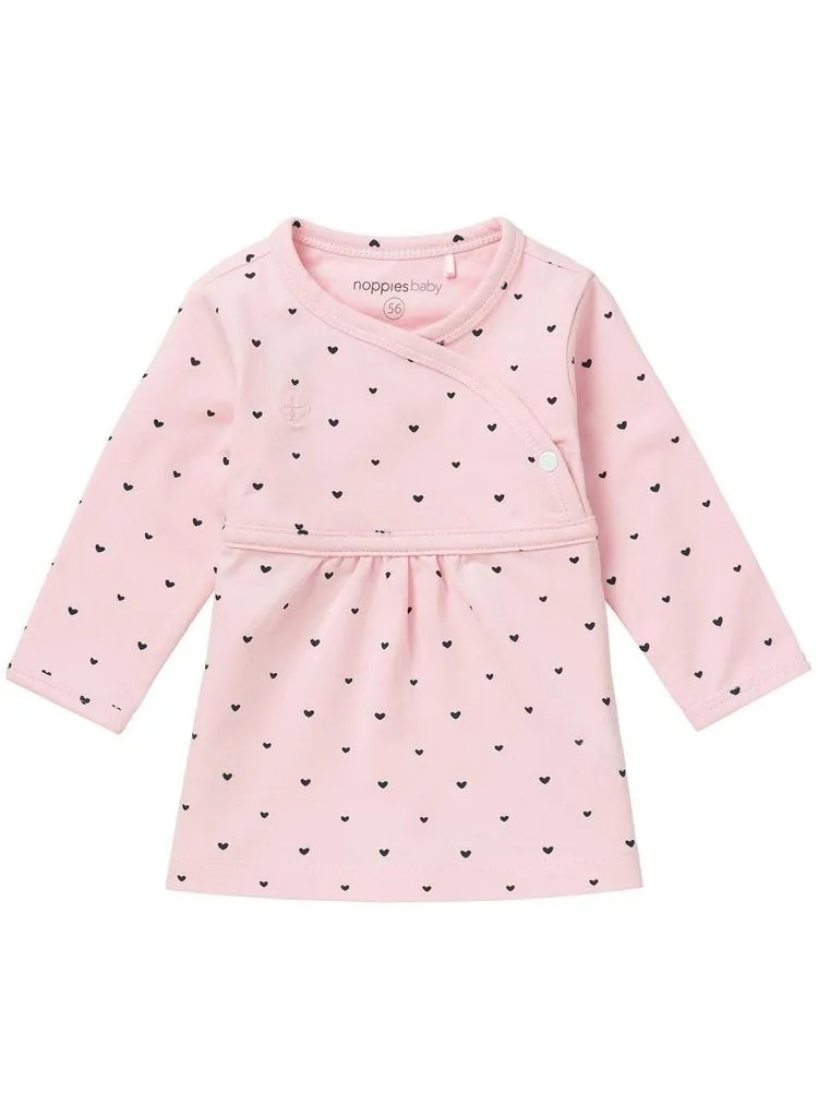 Pink Heart Wrapover Dress