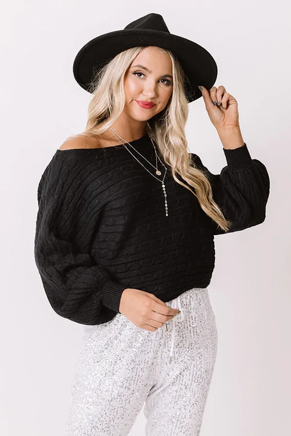 Pinnacle Point Sweater In Black