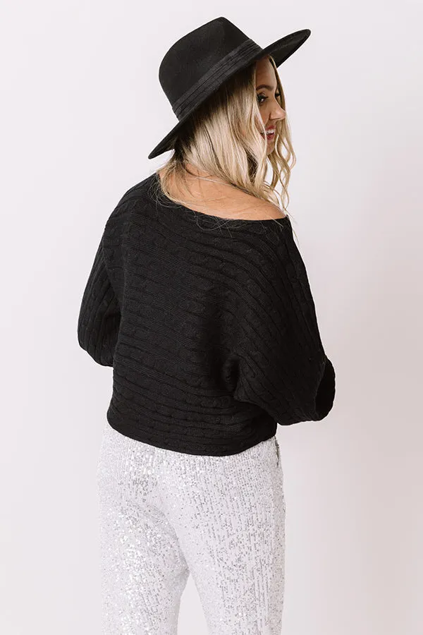 Pinnacle Point Sweater In Black