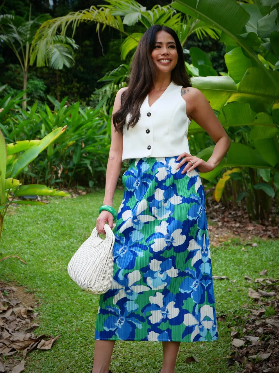 Pleated Skirt - Blue Orchid