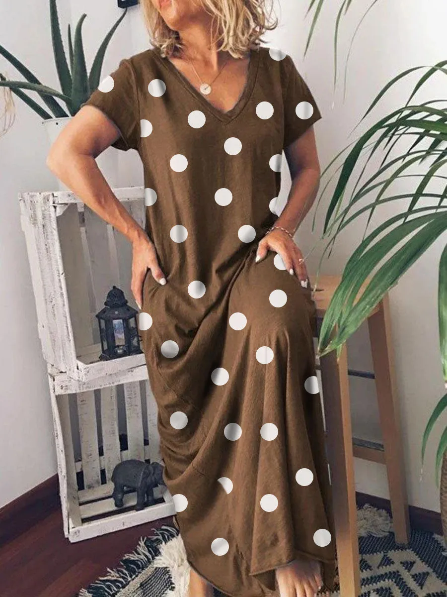 Polka Dot Print Dress