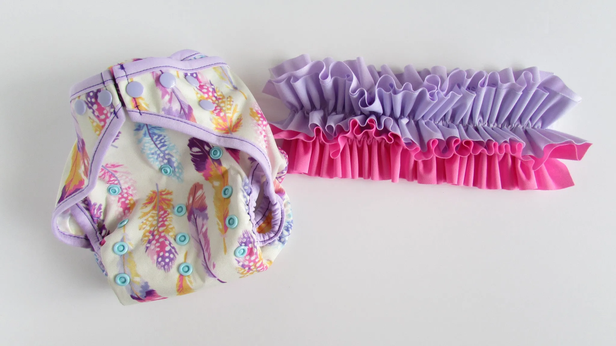 Prissy Pants Feathers Diaper Cover