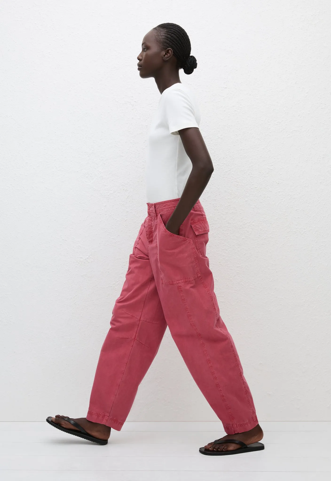 Relaxed Cargo Pant - Rose