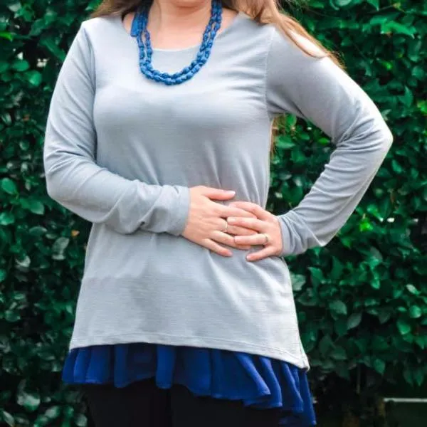 *Retirement SALE * Ladies Two Tone Tunic - Crop Top, Top   Tunic