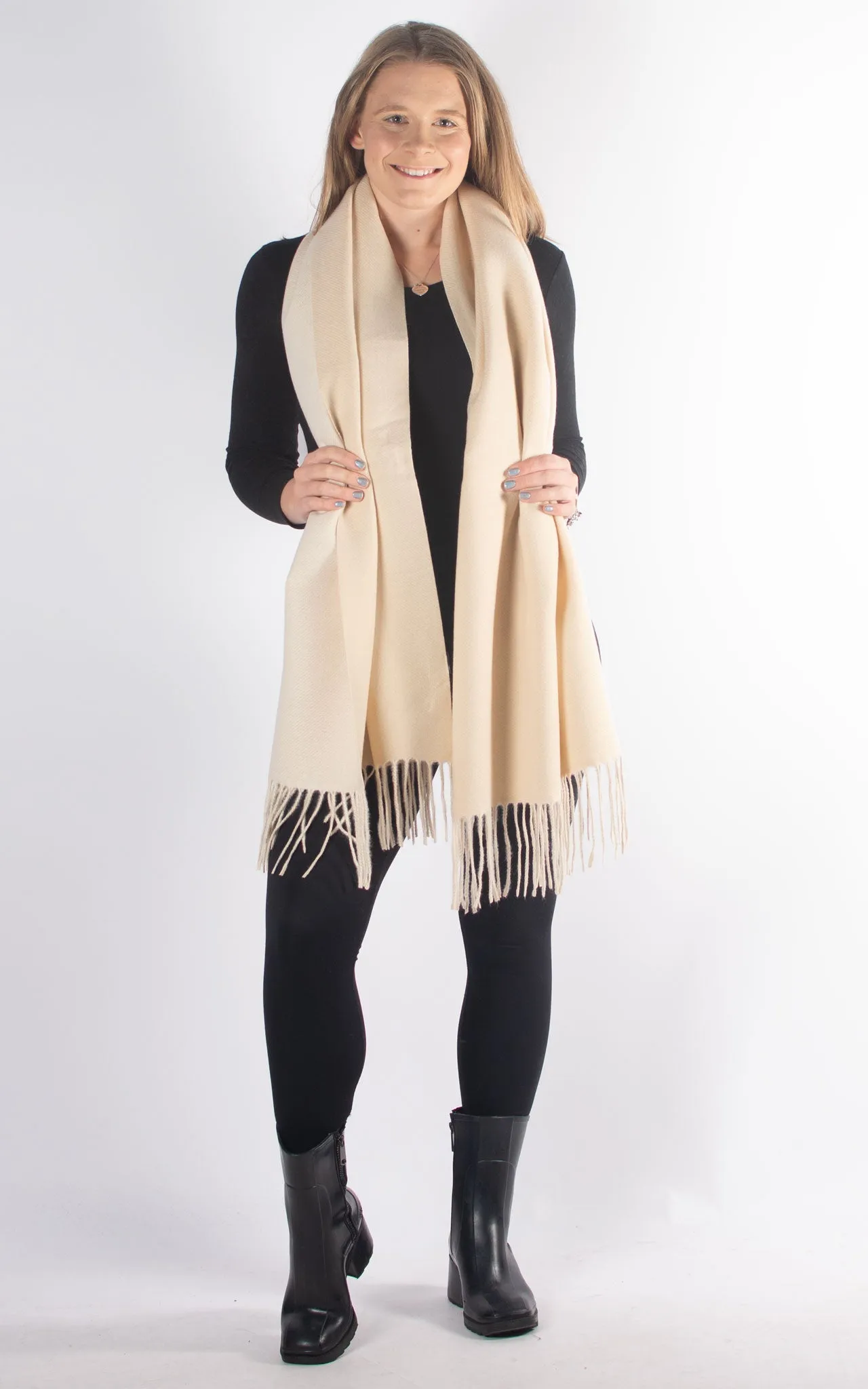 Reversible Winter Scarf | Beige