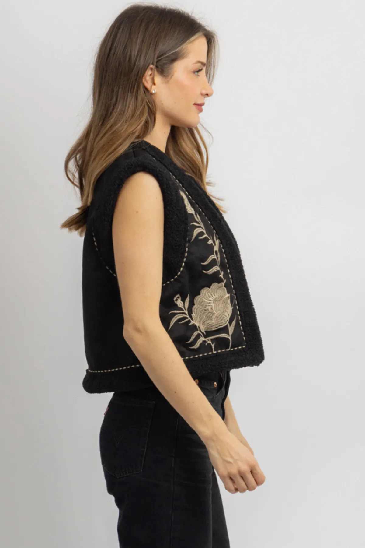 RHODE EMBROIDERED FLORAL VEST *BACK IN STOCK*