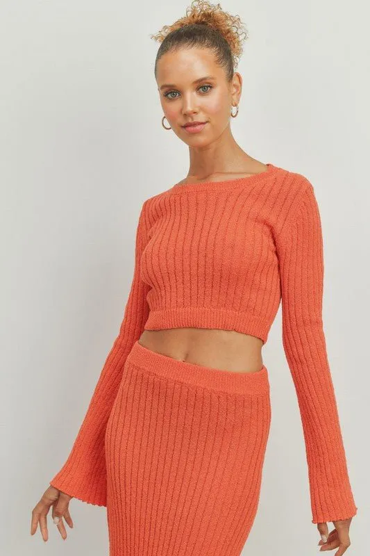 Ribbed Knit Sweater Set - FINAL SALE