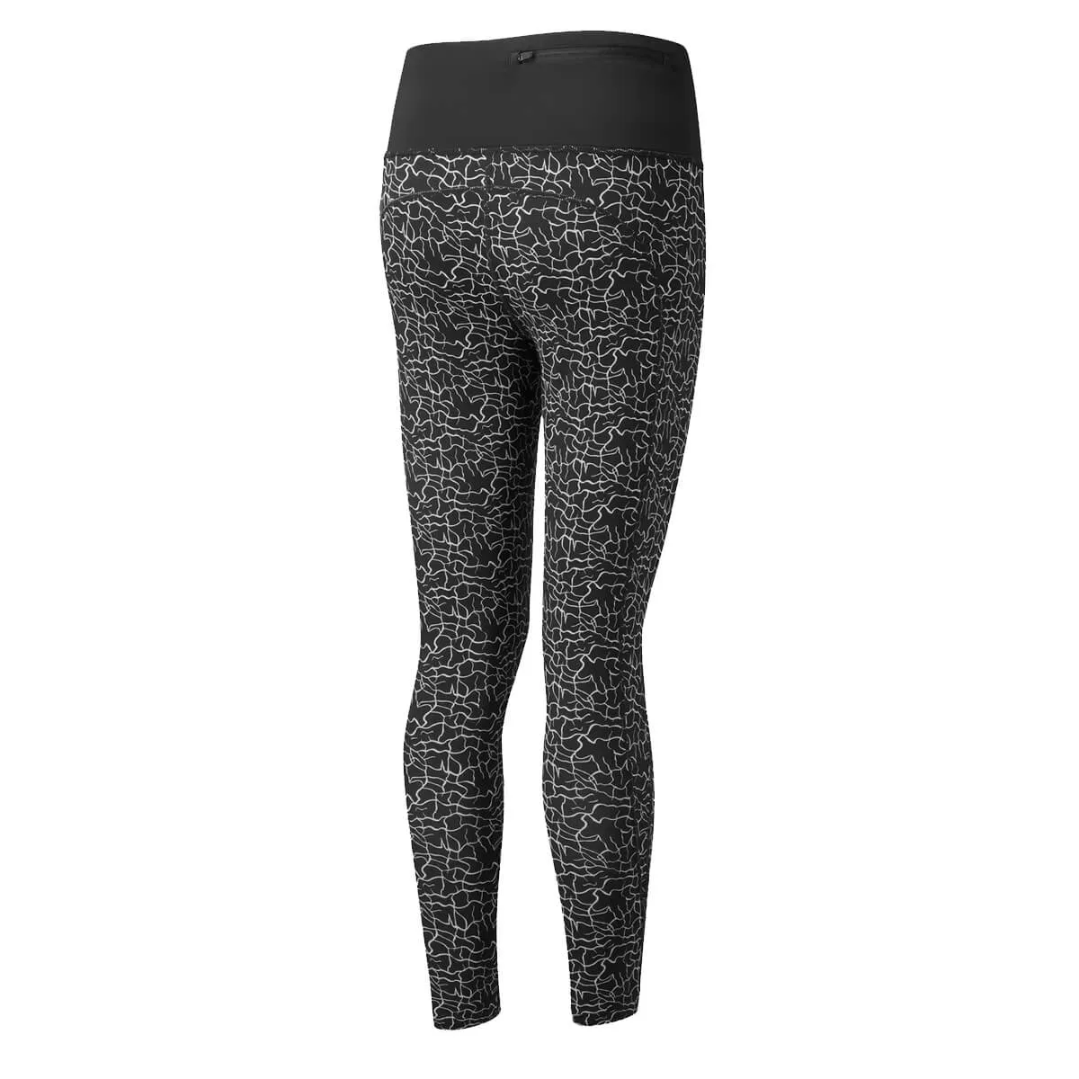 Ronhill Life Crop Tight Womens | Black/mono Ripple