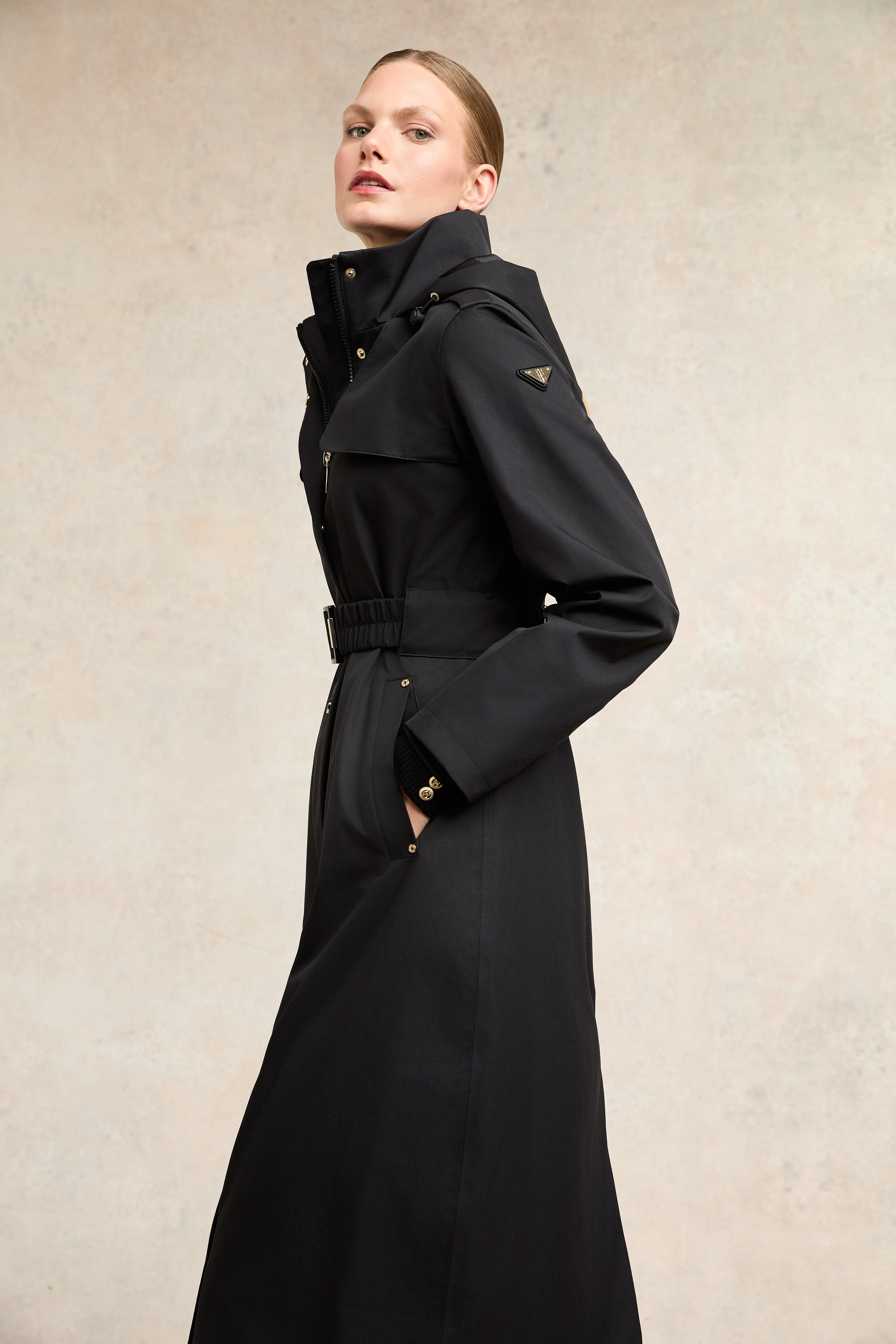 Rosedale Waterproof Longline Coat (Black)