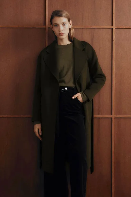 Sadie Forest Single Breasted Wool Coat