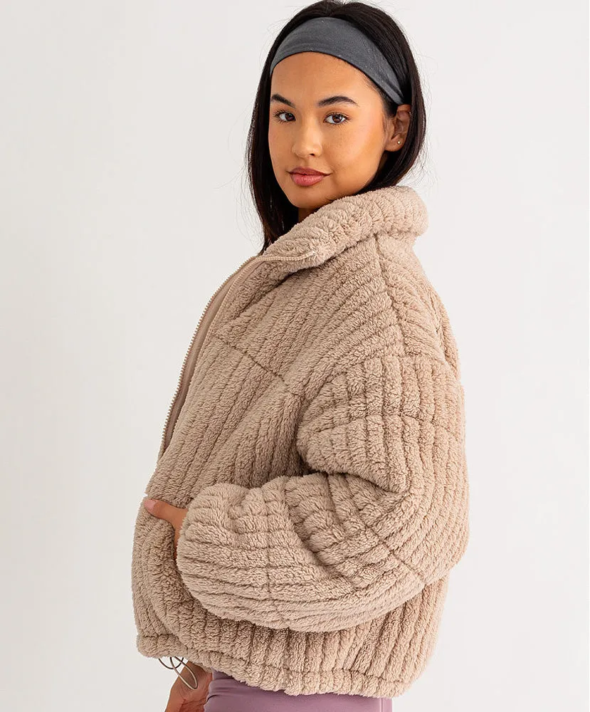 Sadie Sherpa Puffer Jacket