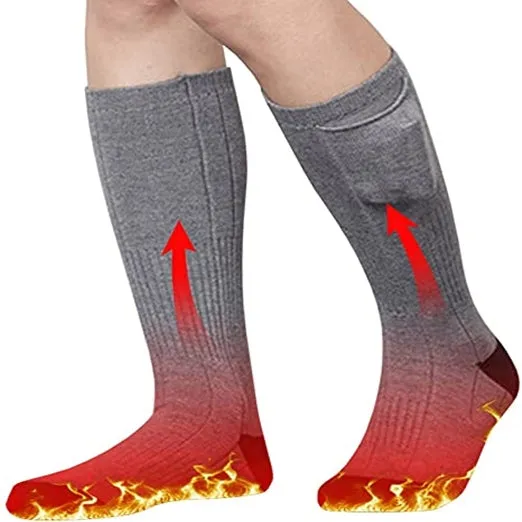 Sidiou Group Anniou 3.7V 2200mAh Heating Socks for Women Men Electric Heated Socks Rechargeable Battery Powered Winter Warm Outdoor Thermal Socks