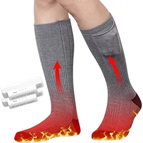 Sidiou Group Anniou 3.7V 2200mAh Heating Socks for Women Men Electric Heated Socks Rechargeable Battery Powered Winter Warm Outdoor Thermal Socks